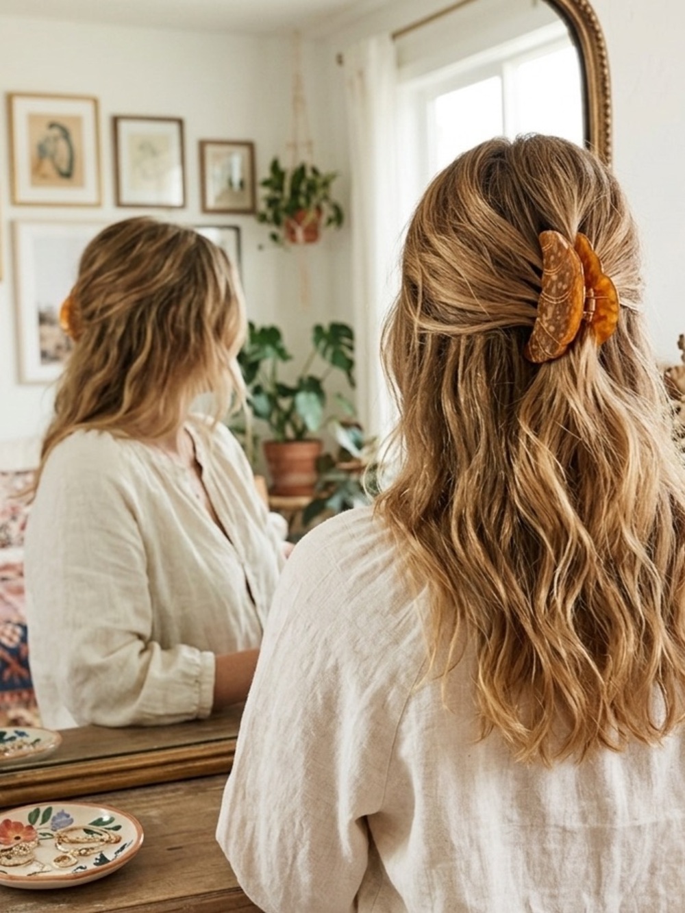 ANTHROPOLOGIE Croissant Claw Clip
